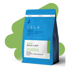 Кава ISLA HALF-CAFF мелена, суміш звичайної та безкофеїнової кави, 200 г (4820189320975)