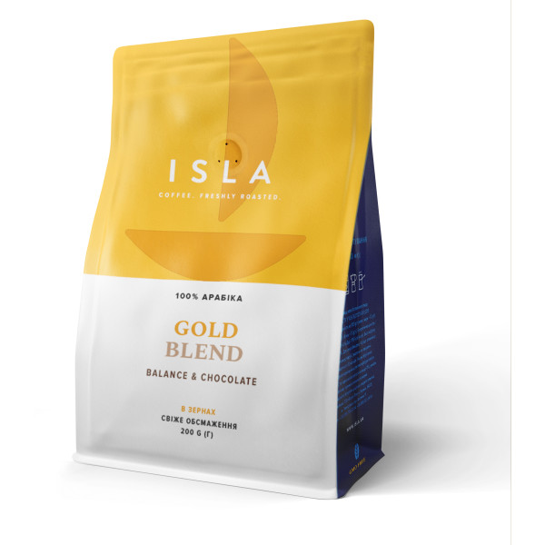 Кава ISLA в зернах BLUE BLEND + GOLD BLEND