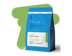 Кава ISLA HALF-CAFF в зернах, суміш звичайної та безкофеїнової кави, 200 г (4820189320982)