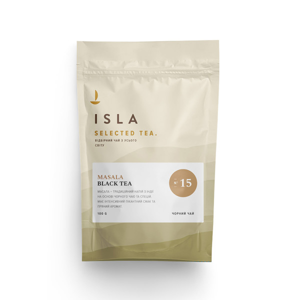 №15 Чай Isla чорний «Масала», 100 г (4820189320838)