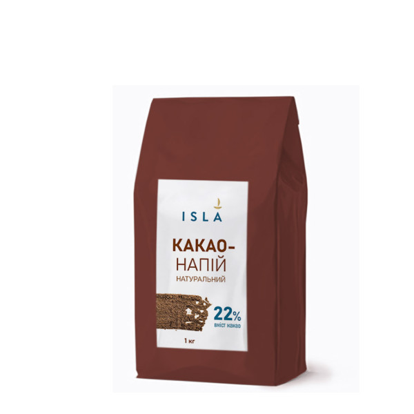 Какао-напій ISLA з сухим молоком та цукром, 1 кг (4820189320357)