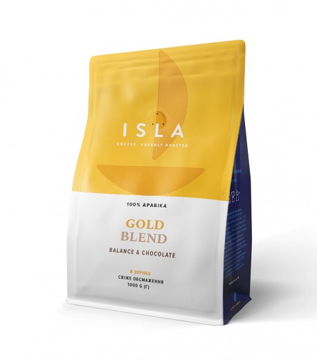 Кава ISLA GOLD BLEND в зернах, 1 кг (4820189320081)