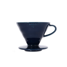 Кавоварка пуровер Hario V60 керамічна, індіго 3VDC-02-IBU-UEX