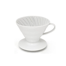 Кавоварка пуровер Hario V60 керамічна, біла VDC-02W