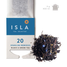 №20 Чай Isla «Sparkling Memories», мікс чорного та зеленого, в фільтр-пакеті на чайник, 4 г х 10 шт.