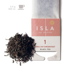 №1 Чай Isla чорний «Англійський сніданок» в фільтр-пакеті на чашку, 2,4 г х 10 шт. (4820189320548)