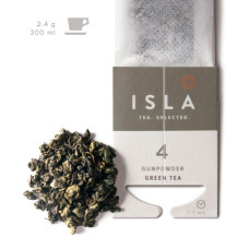 №4 Чай Isla зелений Gunpowder в фільтр-пакеті на чашку, 2,4 г х 10 шт. (4820189320579)